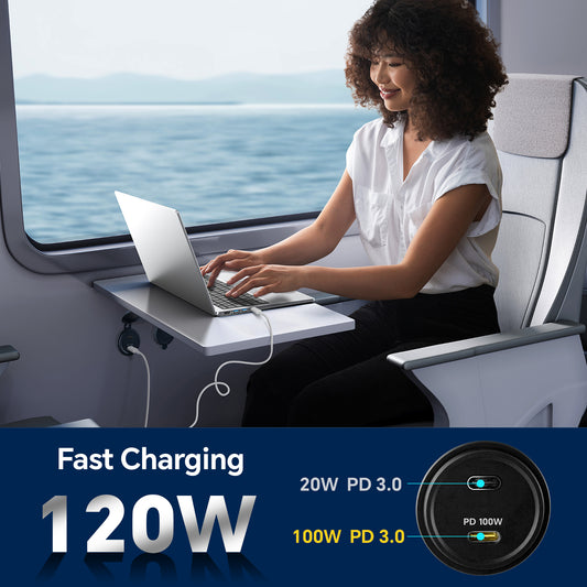12V USB Socket Aluminum Outlet, 100W PD3.0 USB-C & 20W PD
