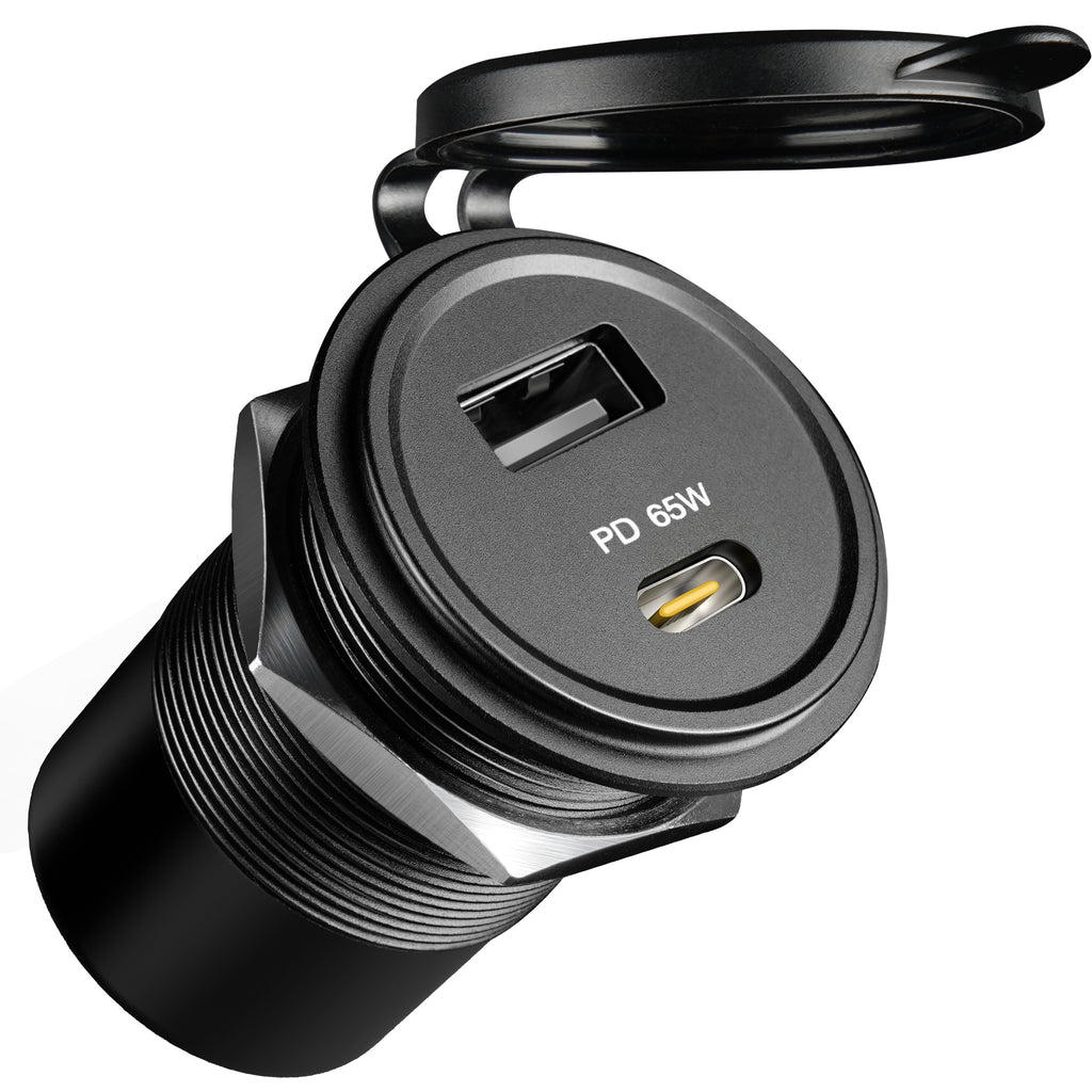83W 12V USB Socket 65W PD3.0, 18W QC3.0