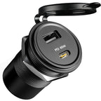 83W 12V USB Socket 65W PD3.0, 18W QC3.0