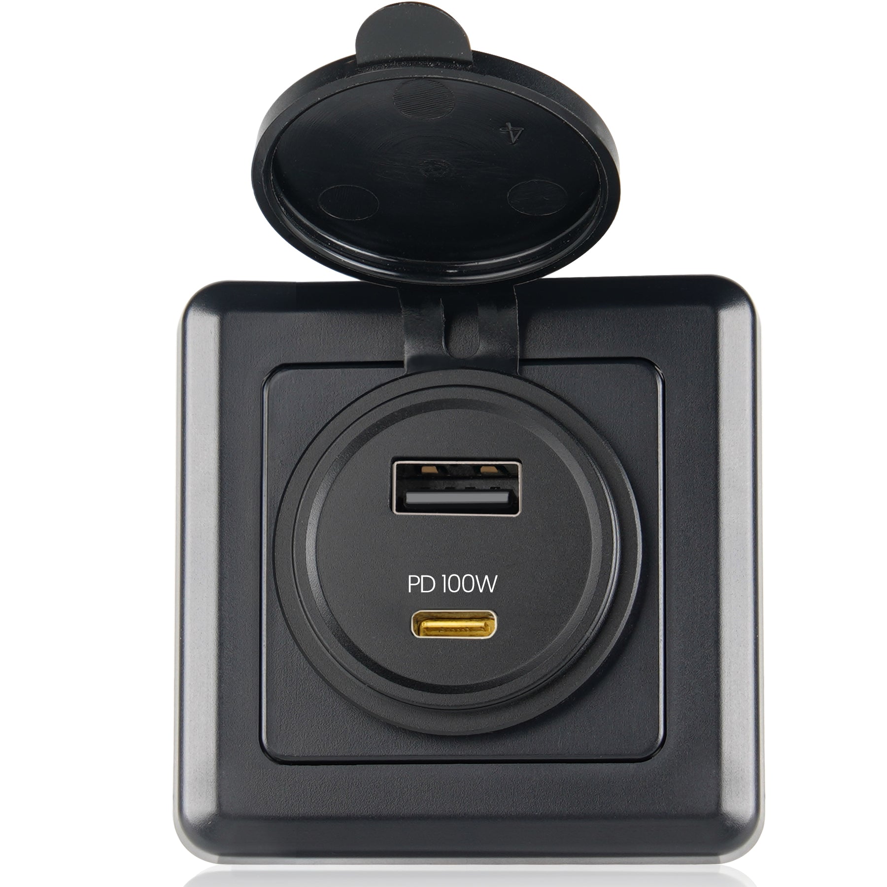 118W RV USB Outlet 100W PD & 18W USB-A Dual Port Power Socket