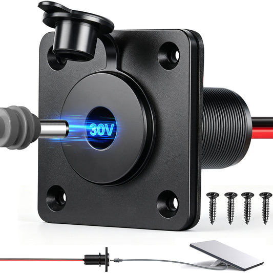 30V Bulkhead Fitting Power Supply for Starlink Mini, Step Up Converter DC 10-28V Boost to 30V