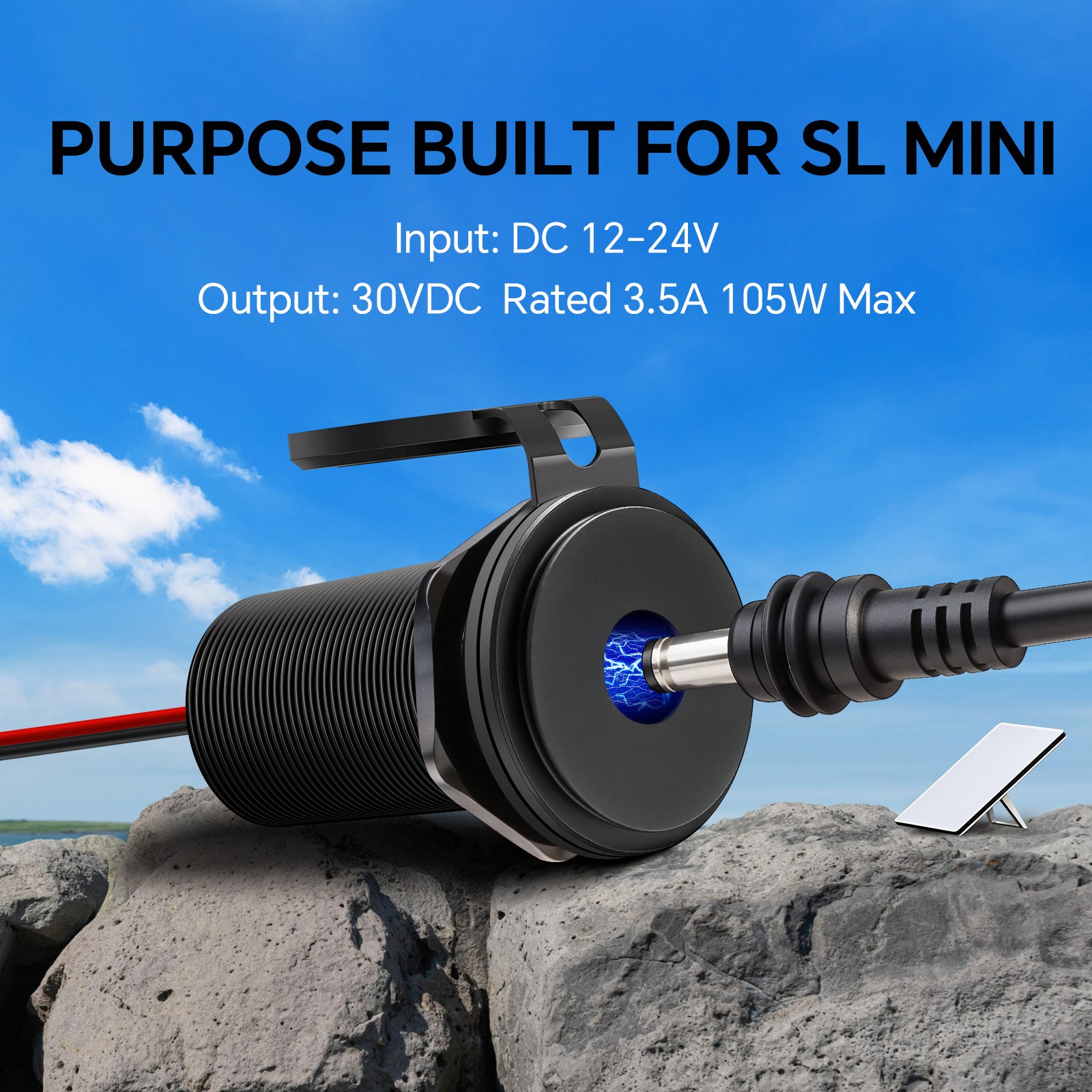 12V Adapter Recessed Mount for Starlink Mini 12V Adapter