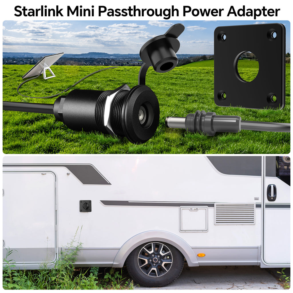 Waterproof Wall Socket Passthrough for Starlink Mini (1 Pack)