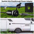 Waterproof Wall Socket Passthrough for Starlink Mini (1 Pack)