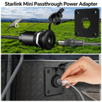 Waterproof Wall Socket Passthrough for Starlink Mini (1 Pack)