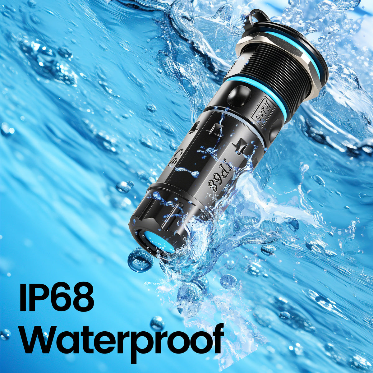 IP68 Waterproof RJ45 Bulkhead Connector for Starlink Gen 3/Gen 4