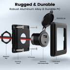 RV USB Outlet 12V Wall Mount 48W