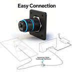 Waterproof Pass Through RJ45 Wall Socket for Starlink Gen3