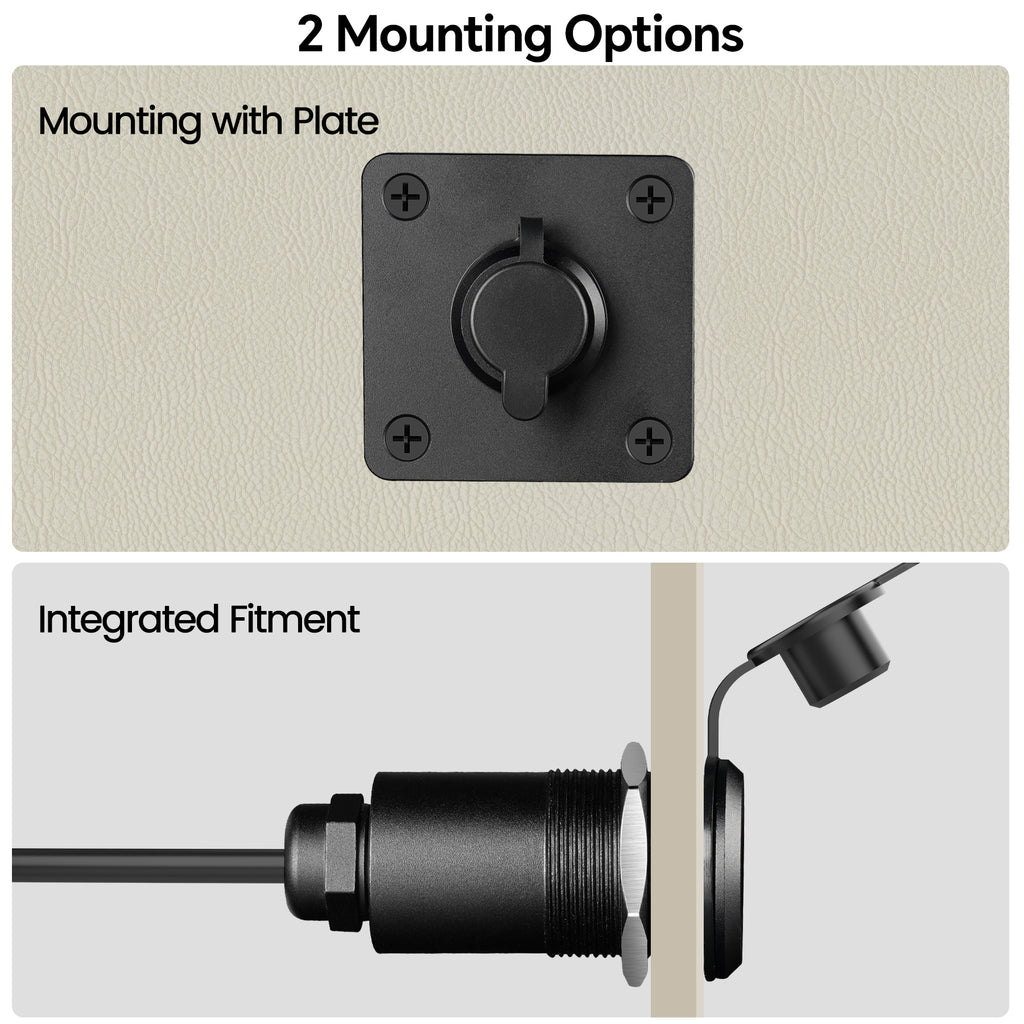 Waterproof Wall Socket Passthrough for Starlink Mini (1 Pack)