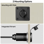 Waterproof Wall Socket Passthrough for Starlink Mini (1 Pack)