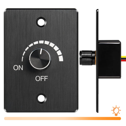 12V Dimmer Switch PWM LED Rotary Knob 5A