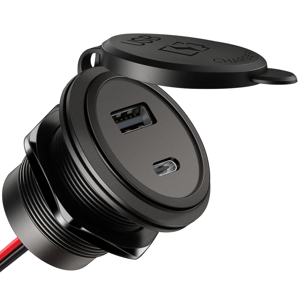 12V USB Socket 48W, 30W PD3.0 & 18W QC3.0