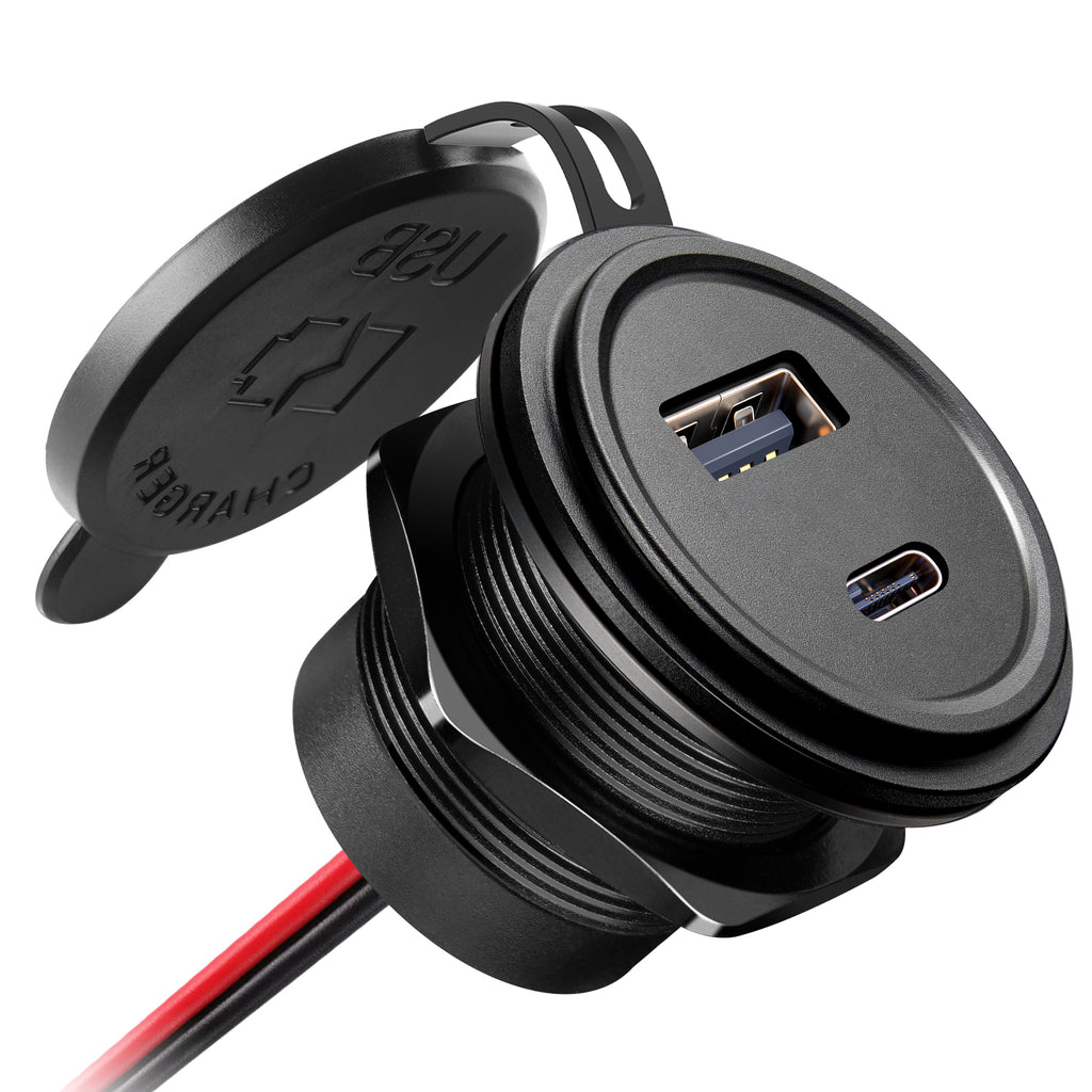 12V USB Socket 48W, 30W PD3.0 & 18W QC3.0