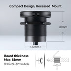 12V USB Socket 48W, 30W PD3.0 & 18W QC3.0